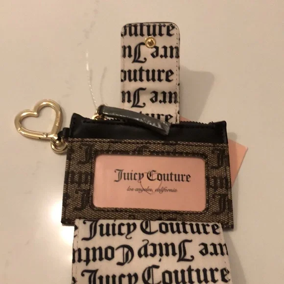 Juicy Couture nwt status taupe brown my heart will go on tab elongated - Picture 5 of 6